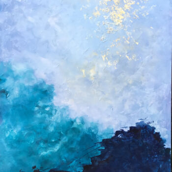 Malerei mit dem Titel "Hills in the Distan…" von Malinga Kumarasinghe, Original-Kunstwerk, Acryl Auf Keilrahmen aus Holz mon…