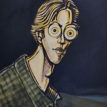 Painting titled "Le yeux de la mer" by Pascal Buffard, Original Artwork, Oil