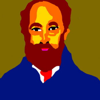 Arts numériques intitulée "Georges Roussac" par Stephane Pruvot, Œuvre d'art originale, Peinture numérique