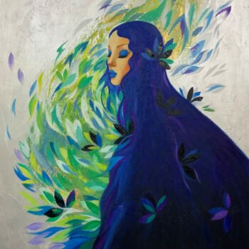 绘画 标题为“Whirl of Thoughts” 由Shuren, 原创艺术品, 油