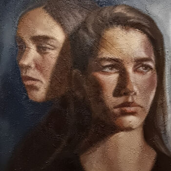 Ζωγραφική με τίτλο "Brighter future" από Artmoods Tp, Αυθεντικά έργα τέχνης, Λάδι Τοποθετήθηκε στο Ξύλινο πάνελ