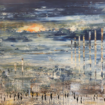 Painting titled "SO LONG 2023" by Jean-Humbert Savoldelli, Original Artwork, Acrylic Mounted on Wood Stretcher frame