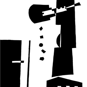 Drawing titled "Manifeste du livre…" by Serge Chamchinov, Original Artwork, Ink