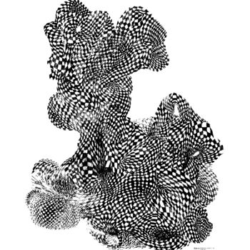 Drawing titled "Games 004267 (Five…" by Alex Henk, Original Artwork, Ink