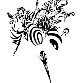 Drawing titled "Origin 006245 (Some…" by Alex Henk, Original Artwork, Ink