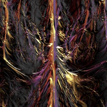 Digitale Kunst mit dem Titel "Feuer (Satan König…" von Thomas Seebauer (FractopiaArt), Original-Kunstwerk, Digitale Malerei…