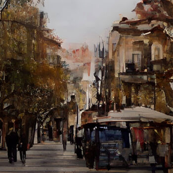 Digital Arts titled "Burgos - Paseo del…" by Paco Fuente, Original Artwork, Photo Montage