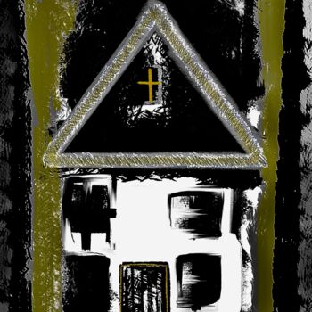 Digital Arts με τίτλο "CHAPELLE DES BOIS" από Solune, Αυθεντικά έργα τέχνης, Ψηφιακή ζωγραφική