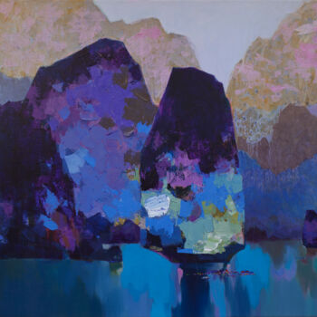 Malerei mit dem Titel "AFTER THE SPRING RA…" von Khanh The Bui, Original-Kunstwerk, Acryl