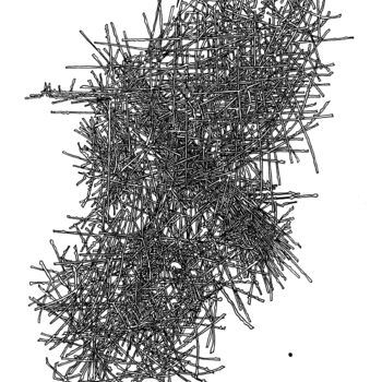 Drawing titled "Thinking 005001 (Th…" by Alex Henk, Original Artwork, Ink