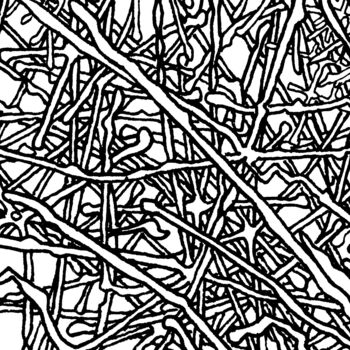 Drawing titled "Thinking 006845 (Tw…" by Alex Henk, Original Artwork, Ink