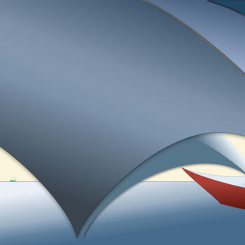 Digital Arts titled "Voiles curieuses" by Wolf Thiele, Original Artwork, 2D Digital Work