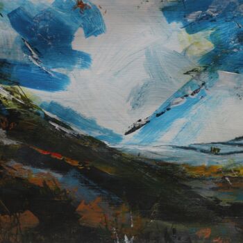 Peinture intitulée "Moody Moor" par Galina Zimmatore, Œuvre d'art originale, Acrylique