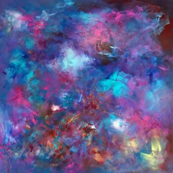 제목이 "Kaleidoscope"인 미술작품 Paresh Nrshinga F R S A로, 원작, 아크릴 나무 들것 프레임에 장착됨