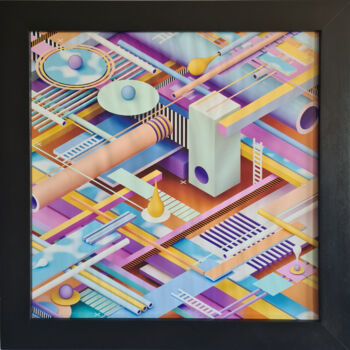 绘画 标题为“Forms 1” 由Dimas, 原创艺术品, 数字油画