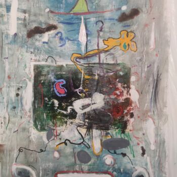 Peinture intitulée "Beings" par Karel Stoop, Œuvre d'art originale, Huile