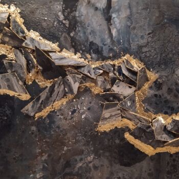 Painting titled "Tectonic Plates 2" by István Máté (MST), Original Artwork, Acrylic