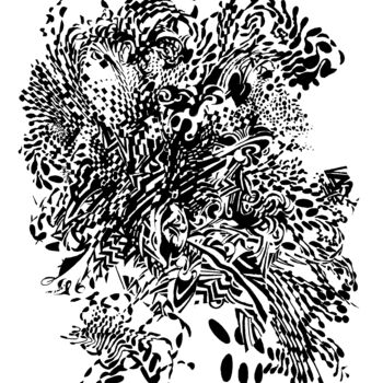 Drawing titled "Dimension 009003 (R…" by Alex Henk, Original Artwork, Ink