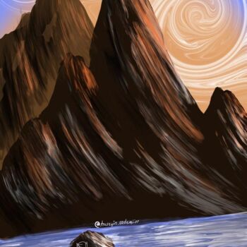 Arte digitale intitolato "Mount" da Hüseyin Özdemir, Opera d'arte originale, Pittura digitale