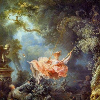 Peinture intitulée "Les heureux acciden…" par Jean-Honoré Fragonard, Œuvre d'art originale, Huile