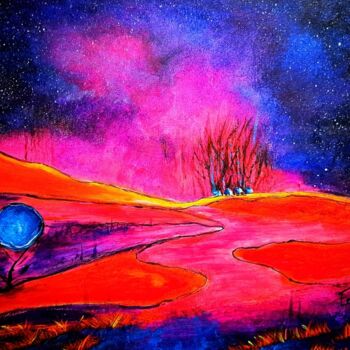 Painting titled "Série  " Rêves onir…" by Edwige Manon (edman), Original Artwork, Acrylic