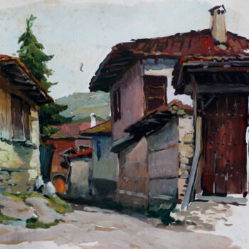 Pintura intitulada "Zeitgeist 1958_04" por Dimitar Russinov, Obras de arte originais, Têmpera