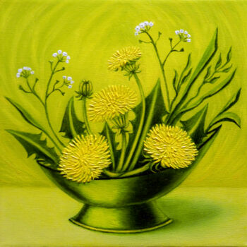 Painting titled "Fantasy composition…" by Oksana Kulik, Original Artwork, Oil