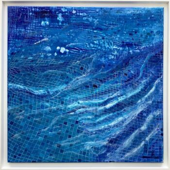 Peinture intitulée "Distortion" par Yves Weiler, Œuvre d'art originale, Huile Monté sur Châssis en bois