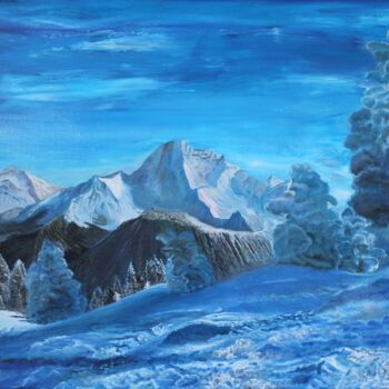 Peinture intitulée "JEAN BLANC" par Yves Weiler, Œuvre d'art originale, Huile Monté sur Châssis en bois