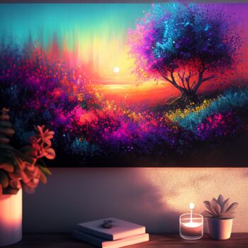 「Sunrise on the Pict…」というタイトルのデジタルアーツ Kenny Landisによって, オリジナルのアートワーク, AI生成画像