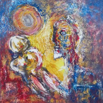 Painting titled "Essere o non essere" by Ernesto Scivoli (ARTErnestoscivoli), Original Artwork, Acrylic Mounted on Other rig…