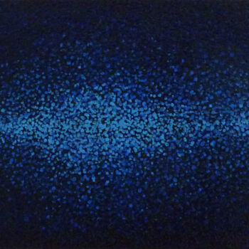 Peinture intitulée "Ciel étoilé - peint…" par Sophie Artinian, Œuvre d'art originale, Huile Monté sur Châssis en bois