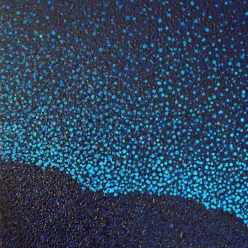 Peinture intitulée "Lumière étoilée" par Sophie Artinian, Œuvre d'art originale, Huile Monté sur Châssis en bois