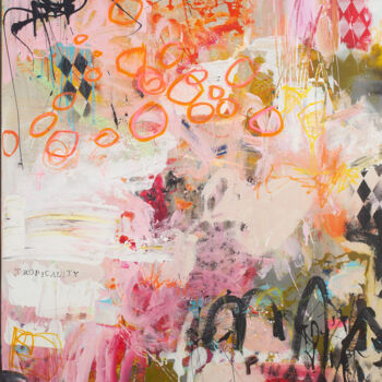 Pittura intitolato "Pina Colada" da Carolina Alotus, Opera d'arte originale, Acrilico