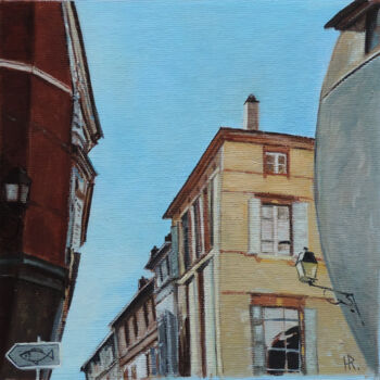 Peinture intitulée "Direction poissonne…" par Hugues Renck, Œuvre d'art originale, Acrylique