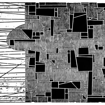 Gravures & estampes intitulée "At the edge of Byza…" par Stephen Grossman, Œuvre d'art originale, Gravure