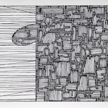 图画 标题为“At the edge of Byza…” 由Stephen Grossman, 原创艺术品, 墨