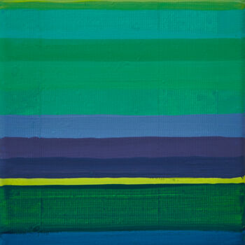 Ζωγραφική με τίτλο "Horizontal Lines 5" από Simon Findlay, Αυθεντικά έργα τέχνης, Ακρυλικό