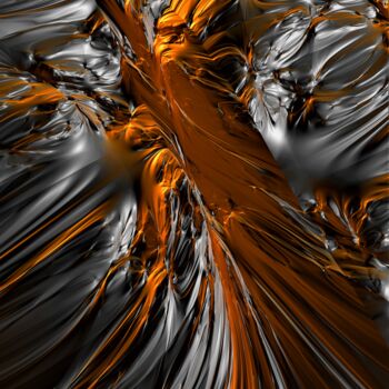 Digitale Kunst mit dem Titel "Phönixfeder" von Thomas Seebauer (FractopiaArt), Original-Kunstwerk, Digitale Malerei Auf Keil…