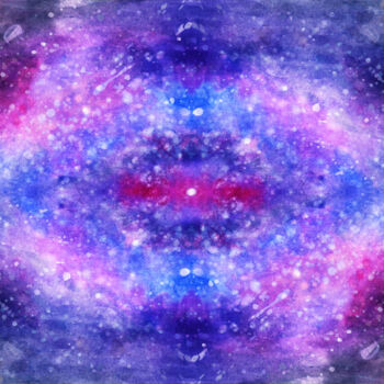 Peinture intitulée "Space" par Olga Strogonova, Œuvre d'art originale, Aquarelle