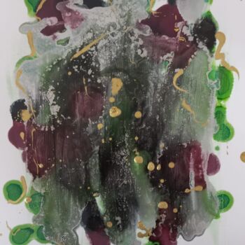 Painting titled "LAMI1" by Sandra Ballve, Original Artwork, Ink Mounted on Cardboard