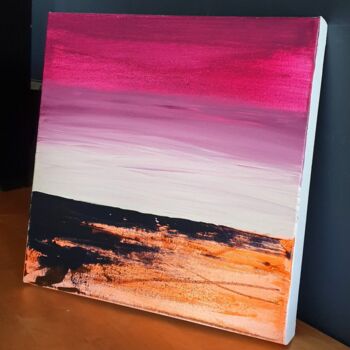 Peinture intitulée "Terre rouge" par Julie Verhague, Œuvre d'art originale, Acrylique Monté sur Châssis en bois