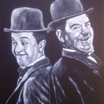Peinture intitulée "Complices." par Bruno Lemasson, Œuvre d'art originale, Acrylique Monté sur Châssis en bois