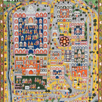 제목이 "Pichwai Painting (…"인 미술작품 Kailesh Jee로, 원작, 아크릴