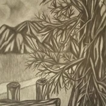 图画 标题为“CAMINO HACIA LA MON…” 由Carol Sousa Cuello, 原创艺术品, 铅笔