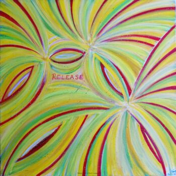 Peinture intitulée "Release" par Sarah Leseigneur, Œuvre d'art originale, Acrylique Monté sur Châssis en bois