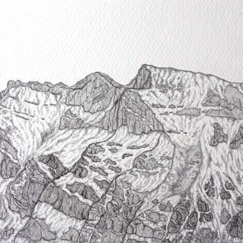 "Mount Pilatus" başlıklı Resim Margot Thuy tarafından, Orijinal sanat, Işaretleyici