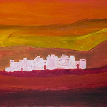 Peinture intitulée "Fairy Indian fort l…" par Michel Testard, Œuvre d'art originale, Acrylique Monté sur Châssis en bois