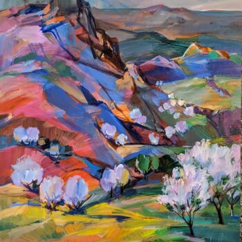 Malerei mit dem Titel "Spring evening xw" von Armen Ghazayran (Nem), Original-Kunstwerk, Acryl