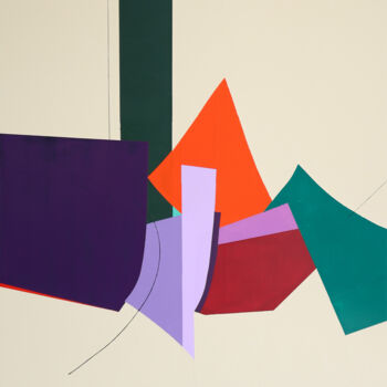Schilderij getiteld "Hand-paint Abstract…" door Xia Wu, Origineel Kunstwerk, Acryl
